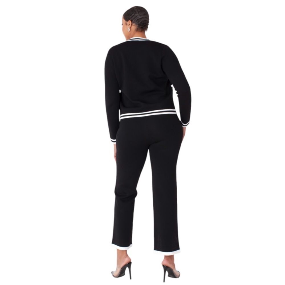 0868.  Kayla Sports Three Piece Knit Set - Picture 2 of 4